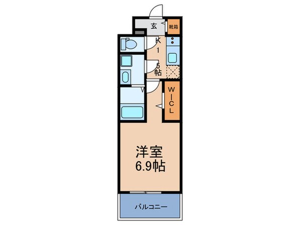 レジュールアッシュNAMBAの物件間取画像